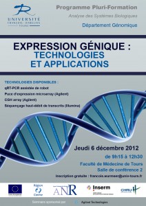 Journée expression Département Génomique